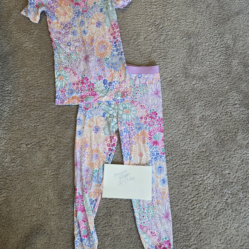 Floral Kids Pajamas Set